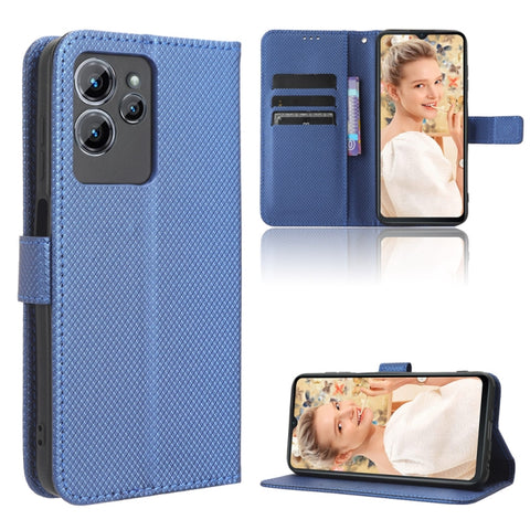 Diamond Texture Leather Phone Case, For Oukitel C35 / C36, For Oukitel C33, For Oukitel C32