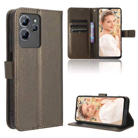 Diamond Texture Leather Phone Case, For Oukitel C35 / C36, For Oukitel C33, For Oukitel C32