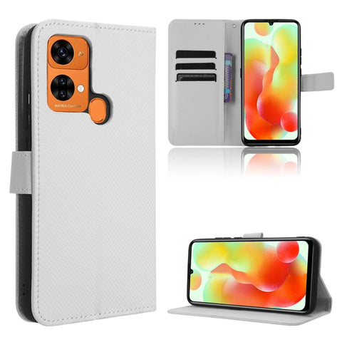 Diamond Texture Leather Phone Case, For Oukitel C35 / C36, For Oukitel C33, For Oukitel C32