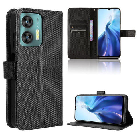 Diamond Texture Leather Phone Case, For Oukitel C35 / C36, For Oukitel C33, For Oukitel C32
