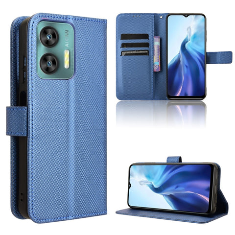 Diamond Texture Leather Phone Case, For Oukitel C35 / C36, For Oukitel C33, For Oukitel C32
