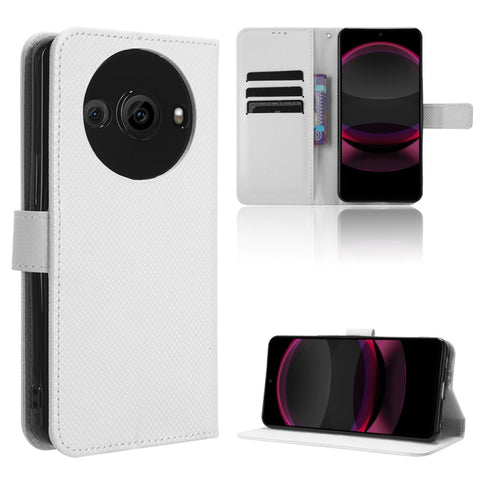 Diamond Texture Leather Phone Case, For Sharp Aquos R9, For Sharp Aquos Sense8, For Sharp Aquos R8 Pro / Leica Leitz Phone 3, For Sharp Aquos R8, For Sharp Mamorino6