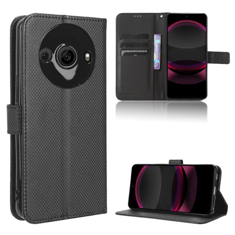 Diamond Texture Leather Phone Case, For Sharp Aquos R9, For Sharp Aquos Sense8, For Sharp Aquos R8 Pro / Leica Leitz Phone 3, For Sharp Aquos R8, For Sharp Mamorino6