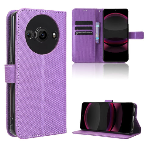 Diamond Texture Leather Phone Case, For Sharp Aquos R9, For Sharp Aquos Sense8, For Sharp Aquos R8 Pro / Leica Leitz Phone 3, For Sharp Aquos R8, For Sharp Mamorino6