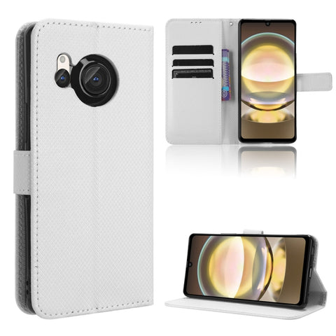 Diamond Texture Leather Phone Case, For Sharp Aquos R9, For Sharp Aquos Sense8, For Sharp Aquos R8 Pro / Leica Leitz Phone 3, For Sharp Aquos R8, For Sharp Mamorino6