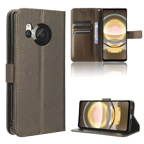 Diamond Texture Leather Phone Case, For Sharp Aquos R9, For Sharp Aquos Sense8, For Sharp Aquos R8 Pro / Leica Leitz Phone 3, For Sharp Aquos R8, For Sharp Mamorino6