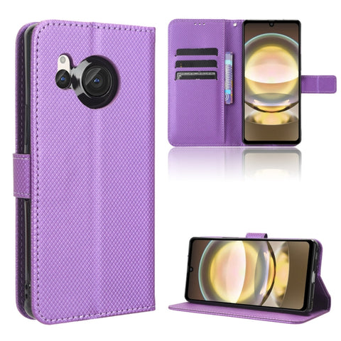 Diamond Texture Leather Phone Case, For Sharp Aquos R9, For Sharp Aquos Sense8, For Sharp Aquos R8 Pro / Leica Leitz Phone 3, For Sharp Aquos R8, For Sharp Mamorino6