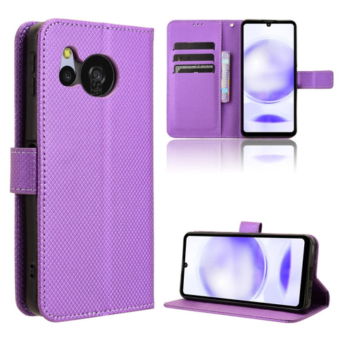 Diamond Texture Leather Phone Case, For Sharp Aquos R9, For Sharp Aquos Sense8, For Sharp Aquos R8 Pro / Leica Leitz Phone 3, For Sharp Aquos R8, For Sharp Mamorino6