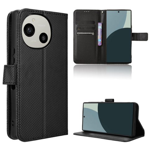 Diamond Texture Leather Phone Case, For Sharp Aquos R9, For Sharp Aquos Sense8, For Sharp Aquos R8 Pro / Leica Leitz Phone 3, For Sharp Aquos R8, For Sharp Mamorino6