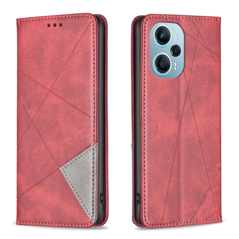 Rhombus Texture Magnetic Leather Phone Case, For Xiaomi Redmi Note 13 Pro+ 5G, For Xiaomi Redmi Note 13 Pro 5G, For Xiaomi 13T / 13T Pro / Redmi K60 Ultra, For Xiaomi Redmi K70 / K70 Pro, For Xiaomi Redmi 12 4G, For Xiaomi Poco F5 5G / Redmi Note 12 Tu...