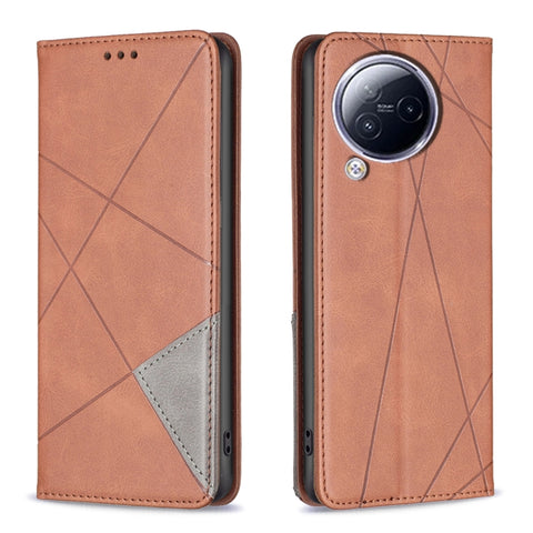 Rhombus Texture Magnetic Leather Phone Case, For Xiaomi Redmi Note 13 Pro+ 5G, For Xiaomi Redmi Note 13 Pro 5G, For Xiaomi 13T / 13T Pro / Redmi K60 Ultra, For Xiaomi Redmi K70 / K70 Pro, For Xiaomi Redmi 12 4G, For Xiaomi Poco F5 5G / Redmi Note 12 Tu...