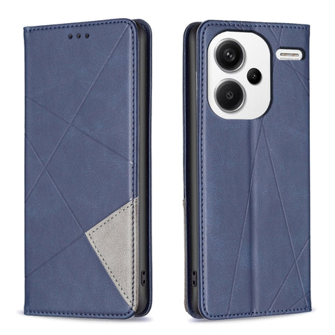 Rhombus Texture Magnetic Leather Phone Case, For Xiaomi Redmi Note 13 Pro+ 5G, For Xiaomi Redmi Note 13 Pro 5G, For Xiaomi 13T / 13T Pro / Redmi K60 Ultra, For Xiaomi Redmi K70 / K70 Pro, For Xiaomi Redmi 12 4G, For Xiaomi Poco F5 5G / Redmi Note 12 Tu...