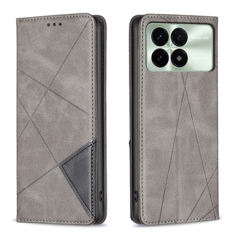 Rhombus Texture Magnetic Leather Phone Case, For Xiaomi Redmi Note 13 Pro+ 5G, For Xiaomi Redmi Note 13 Pro 5G, For Xiaomi 13T / 13T Pro / Redmi K60 Ultra, For Xiaomi Redmi K70 / K70 Pro, For Xiaomi Redmi 12 4G, For Xiaomi Poco F5 5G / Redmi Note 12 Tu...