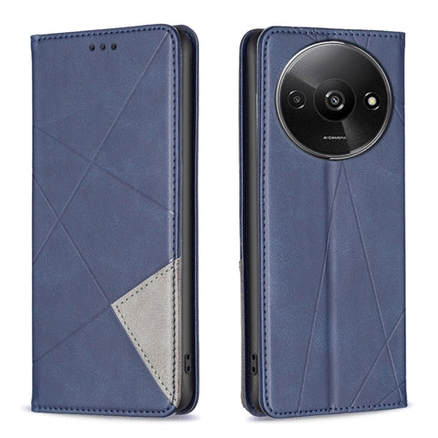 Rhombus Texture Magnetic Leather Phone Case, For Xiaomi Poco M6 4G / Redmi 13 4G, For Xiaomi Redmi Note 13 Pro 4G Global, For Xiaomi Poco M6 Pro 4G, For Xiaomi Redmi A3, For Xiaomi Redmi Note 13 4G Global, For Xiaomi Redmi K70E, For Xiaomi Redmi Note 1...