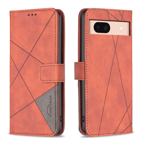Magnetic Buckle Rhombus Texture Leather Phone Case, For Google Pixel 11a, For Google Pixel 11 / 11 Pro, For Google Pixel 10a, For Google Pixel 9A, For Google Pixel 9 Pro, For Google Pixel 9, For Google Pixel 8a, For Google Pixel 8 Pro