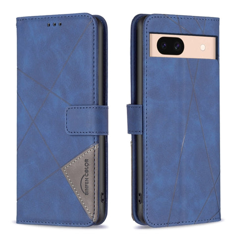 Magnetic Buckle Rhombus Texture Leather Phone Case, For Google Pixel 11a, For Google Pixel 11 / 11 Pro, For Google Pixel 10a, For Google Pixel 9A, For Google Pixel 9 Pro, For Google Pixel 9, For Google Pixel 8a, For Google Pixel 8 Pro