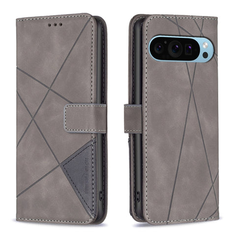 Magnetic Buckle Rhombus Texture Leather Phone Case, For Google Pixel 11a, For Google Pixel 11 / 11 Pro, For Google Pixel 10a, For Google Pixel 9A, For Google Pixel 9 Pro, For Google Pixel 9, For Google Pixel 8a, For Google Pixel 8 Pro