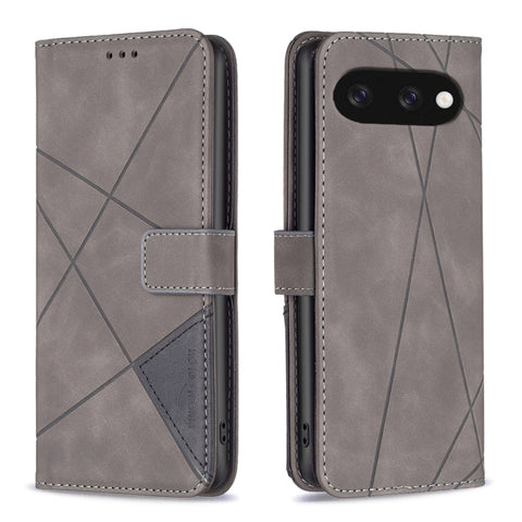 Magnetic Buckle Rhombus Texture Leather Phone Case, For Google Pixel 11a, For Google Pixel 11 / 11 Pro, For Google Pixel 10a, For Google Pixel 9A, For Google Pixel 9 Pro, For Google Pixel 9, For Google Pixel 8a, For Google Pixel 8 Pro