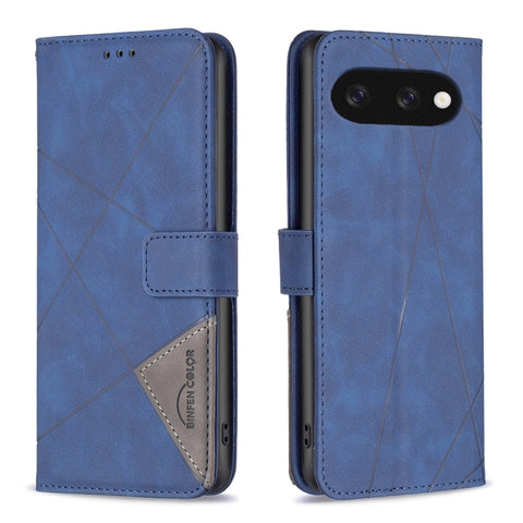 Magnetic Buckle Rhombus Texture Leather Phone Case, For Google Pixel 11a, For Google Pixel 11 / 11 Pro, For Google Pixel 10a, For Google Pixel 9A, For Google Pixel 9 Pro, For Google Pixel 9, For Google Pixel 8a, For Google Pixel 8 Pro