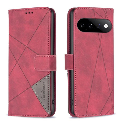 Magnetic Buckle Rhombus Texture Leather Phone Case, For Google Pixel 11a, For Google Pixel 11 / 11 Pro, For Google Pixel 10a, For Google Pixel 9A, For Google Pixel 9 Pro, For Google Pixel 9, For Google Pixel 8a, For Google Pixel 8 Pro