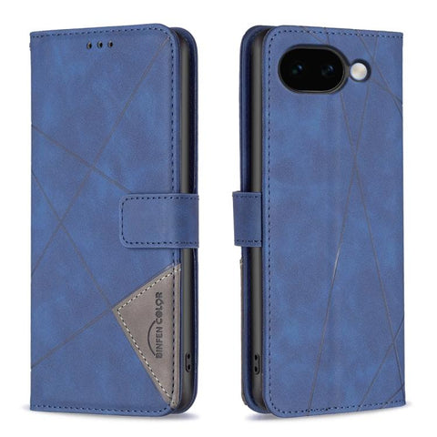 Magnetic Buckle Rhombus Texture Leather Phone Case, For Google Pixel 11a, For Google Pixel 11 / 11 Pro, For Google Pixel 10a, For Google Pixel 9A, For Google Pixel 9 Pro, For Google Pixel 9, For Google Pixel 8a, For Google Pixel 8 Pro