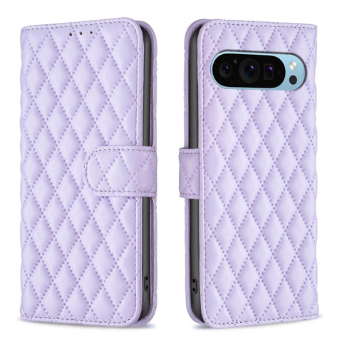 Diamond Lattice Wallet Leather Flip Phone Case, For Google Pixel 11 / 11 Pro, For Google Pixel 9 Pro, For Google Pixel 9, For Google Pixel 8a, For Google Pixel 8 Pro, For Google Pixel 8