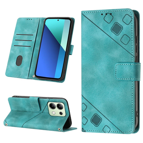 Skin Feel Embossed Leather Phone Case, For Xiaomi Poco F6, For Xiaomi Poco M6 Pro 4G, For Xiaomi Poco X6 Neo 5G Global, For Xiaomi Redmi A3, For Xiaomi Redmi Note 13 Pro 4G Global, For Xiaomi Redmi Note 13 4G Global, For Xiaomi Redmi K70E              ...