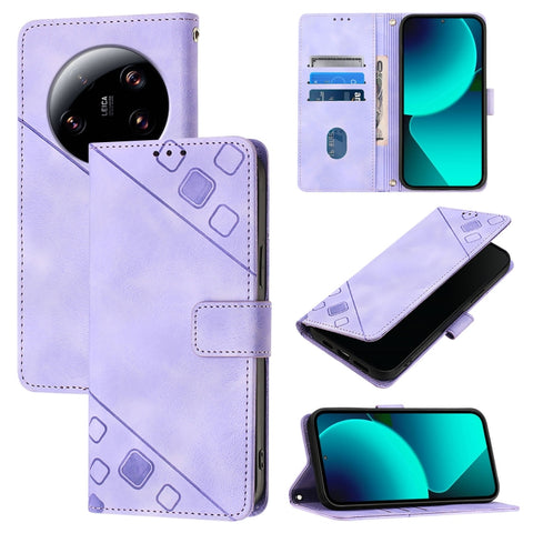 Skin Feel Embossed Leather Phone Case, For Xiaomi Redmi K70 / K70 Pro, For Xiaomi 13T, For Xiaomi Poco F5 5G/Redmi Note 12 Turbo, For Xiaomi Poco F5 Pro 5G/Redmi K60, For Xiaomi Redmi Note 12S 4G Global, For Xiaomi Poco C51 / A2+, For Xiaomi 13 Ultra  ...