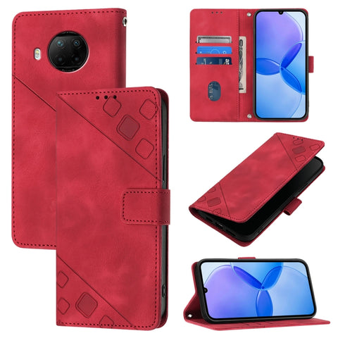 Skin Feel Embossed Leather Phone Case, For Xiaomi Mi 11 Pro, For Xiaomi Redmi Note 10 Pro 4G, For Xiaomi Poco M3 / Redmi 9 Power, For Xiaomi Redmi Note 9T Global, For Xiaomi Mi 11, For Xiaomi Redmi Note 9 4G / Redmi 10X 4G                              ...