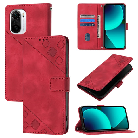 Skin Feel Embossed Leather Phone Case, For Xiaomi Redmi 9A / 9i / 9AT, For Xiaomi Poco M2 Global / Redmi 9, For Xiaomi Poco M3 Pro 5G / Redmi Note 10 5G, For Xiaomi Poco X3 GT, For Xiaomi Poco F3 / Redmi K40 / K40 Pro, For Xiaomi Poco X3 / Poco X3 Pro ...