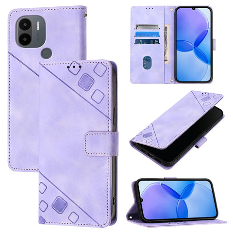Skin Feel Embossed Leather Phone Case, For Xiaomi Redmi K70 / K70 Pro, For Xiaomi 13T, For Xiaomi Poco F5 5G/Redmi Note 12 Turbo, For Xiaomi Poco F5 Pro 5G/Redmi K60, For Xiaomi Redmi Note 12S 4G Global, For Xiaomi Poco C51 / A2+, For Xiaomi 13 Ultra  ...
