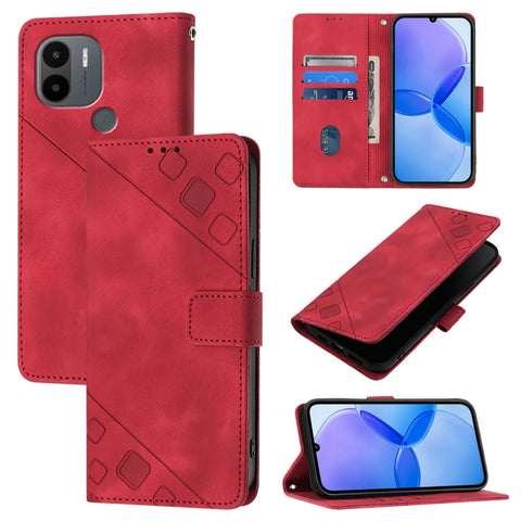Skin Feel Embossed Leather Phone Case, For Xiaomi Redmi K70 / K70 Pro, For Xiaomi 13T, For Xiaomi Poco F5 5G/Redmi Note 12 Turbo, For Xiaomi Poco F5 Pro 5G/Redmi K60, For Xiaomi Redmi Note 12S 4G Global, For Xiaomi Poco C51 / A2+, For Xiaomi 13 Ultra  ...