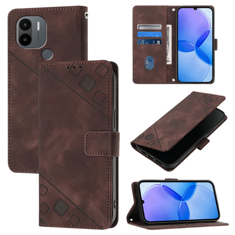 Skin Feel Embossed Leather Phone Case, For Xiaomi Redmi K70 / K70 Pro, For Xiaomi 13T, For Xiaomi Poco F5 5G/Redmi Note 12 Turbo, For Xiaomi Poco F5 Pro 5G/Redmi K60, For Xiaomi Redmi Note 12S 4G Global, For Xiaomi Poco C51 / A2+, For Xiaomi 13 Ultra  ...