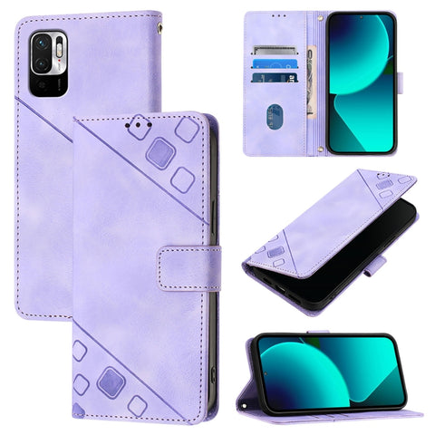 Skin Feel Embossed Leather Phone Case, For Xiaomi Redmi 9A / 9i / 9AT, For Xiaomi Poco M2 Global / Redmi 9, For Xiaomi Poco M3 Pro 5G / Redmi Note 10 5G, For Xiaomi Poco X3 GT, For Xiaomi Poco F3 / Redmi K40 / K40 Pro, For Xiaomi Poco X3 / Poco X3 Pro ...