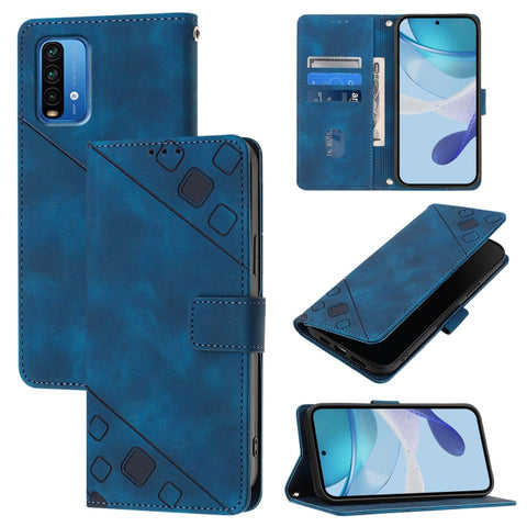 Skin Feel Embossed Leather Phone Case, For Xiaomi Mi 11 Pro, For Xiaomi Redmi Note 10 Pro 4G, For Xiaomi Poco M3 / Redmi 9 Power, For Xiaomi Redmi Note 9T Global, For Xiaomi Mi 11, For Xiaomi Redmi Note 9 4G / Redmi 10X 4G                              ...