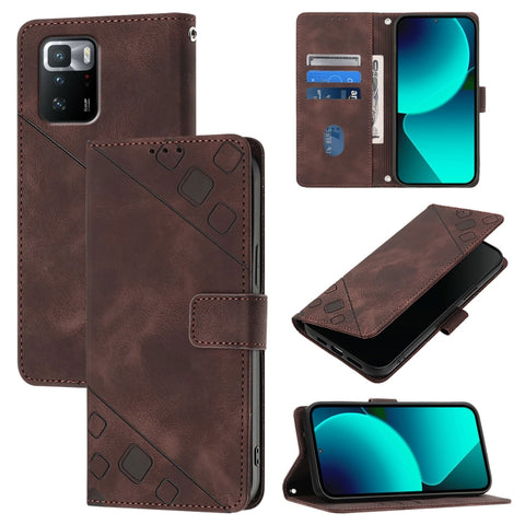 Skin Feel Embossed Leather Phone Case, For Xiaomi Redmi 9A / 9i / 9AT, For Xiaomi Poco M2 Global / Redmi 9, For Xiaomi Poco M3 Pro 5G / Redmi Note 10 5G, For Xiaomi Poco X3 GT, For Xiaomi Poco F3 / Redmi K40 / K40 Pro, For Xiaomi Poco X3 / Poco X3 Pro ...