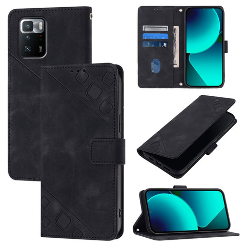 Skin Feel Embossed Leather Phone Case, For Xiaomi Redmi 9A / 9i / 9AT, For Xiaomi Poco M2 Global / Redmi 9, For Xiaomi Poco M3 Pro 5G / Redmi Note 10 5G, For Xiaomi Poco X3 GT, For Xiaomi Poco F3 / Redmi K40 / K40 Pro, For Xiaomi Poco X3 / Poco X3 Pro ...