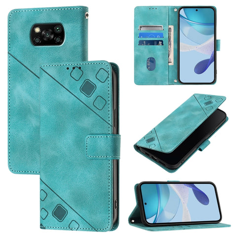 Skin Feel Embossed Leather Phone Case, For Xiaomi Redmi 9A / 9i / 9AT, For Xiaomi Poco M2 Global / Redmi 9, For Xiaomi Poco M3 Pro 5G / Redmi Note 10 5G, For Xiaomi Poco X3 GT, For Xiaomi Poco F3 / Redmi K40 / K40 Pro, For Xiaomi Poco X3 / Poco X3 Pro ...