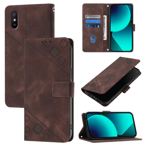 Skin Feel Embossed Leather Phone Case, For Xiaomi Redmi 9A / 9i / 9AT, For Xiaomi Poco M2 Global / Redmi 9, For Xiaomi Poco M3 Pro 5G / Redmi Note 10 5G, For Xiaomi Poco X3 GT, For Xiaomi Poco F3 / Redmi K40 / K40 Pro, For Xiaomi Poco X3 / Poco X3 Pro ...