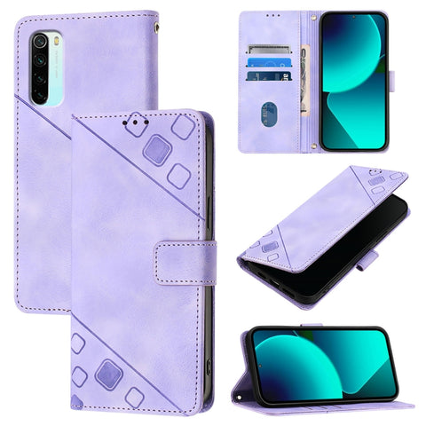 Skin Feel Embossed Leather Phone Case, For Xiaomi Mi 10 Lite 5G, For Xiaomi Redmi 8 / Redmi 8A, For Xiaomi Mi CC9 / Mi 9 Lite, For Xiaomi Redmi Note 8, For Xiaomi Redmi Note 8 Pro, For Xiaomi Mi CC9e / Mi A3, For Xiaomi Redmi Note 7 / Note 7 Pro       ...