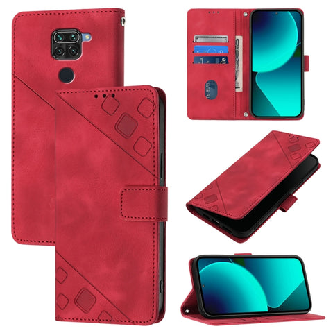 Skin Feel Embossed Leather Phone Case, For Xiaomi Mi 11 Pro, For Xiaomi Redmi Note 10 Pro 4G, For Xiaomi Poco M3 / Redmi 9 Power, For Xiaomi Redmi Note 9T Global, For Xiaomi Mi 11, For Xiaomi Redmi Note 9 4G / Redmi 10X 4G                              ...