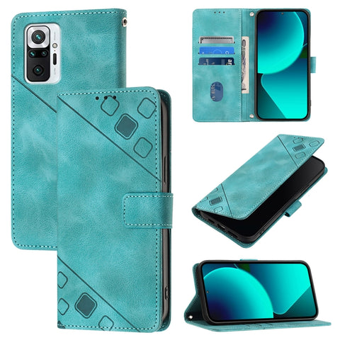 Skin Feel Embossed Leather Phone Case, For Xiaomi Mi 11 Pro, For Xiaomi Redmi Note 10 Pro 4G, For Xiaomi Poco M3 / Redmi 9 Power, For Xiaomi Redmi Note 9T Global, For Xiaomi Mi 11, For Xiaomi Redmi Note 9 4G / Redmi 10X 4G                              ...