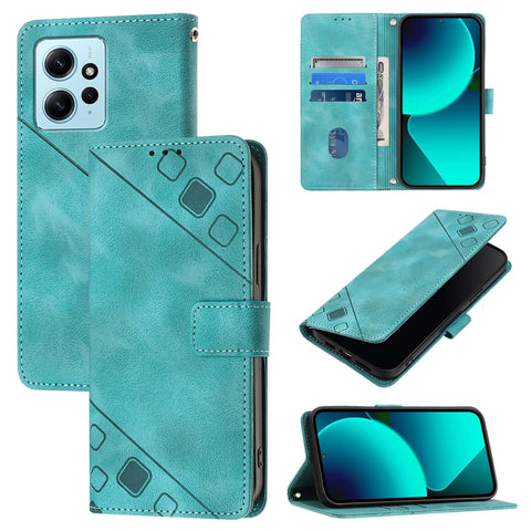 Skin Feel Embossed Leather Phone Case, For Xiaomi Redmi K70 / K70 Pro, For Xiaomi 13T, For Xiaomi Poco F5 5G/Redmi Note 12 Turbo, For Xiaomi Poco F5 Pro 5G/Redmi K60, For Xiaomi Redmi Note 12S 4G Global, For Xiaomi Poco C51 / A2+, For Xiaomi 13 Ultra  ...