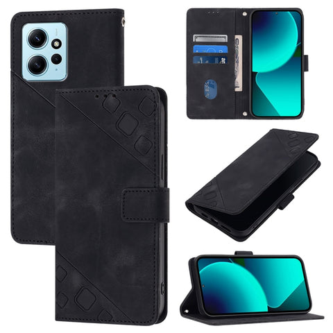 Skin Feel Embossed Leather Phone Case, For Xiaomi Redmi K70 / K70 Pro, For Xiaomi 13T, For Xiaomi Poco F5 5G/Redmi Note 12 Turbo, For Xiaomi Poco F5 Pro 5G/Redmi K60, For Xiaomi Redmi Note 12S 4G Global, For Xiaomi Poco C51 / A2+, For Xiaomi 13 Ultra  ...