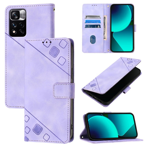 Skin Feel Embossed Leather Phone Case, For Xiaomi Civi 3, For Xiaomi Poco M5s / Redmi Note 11 SE India, For Xiaomi Poco X4 NFC 5G, For Xiaomi Redmi Note 11 Pro+ 5G EU, For Xiaomi Civi 1S, For Xiaomi Poco M4 Pro 5G / Redmi Note 11S 5G                   ...