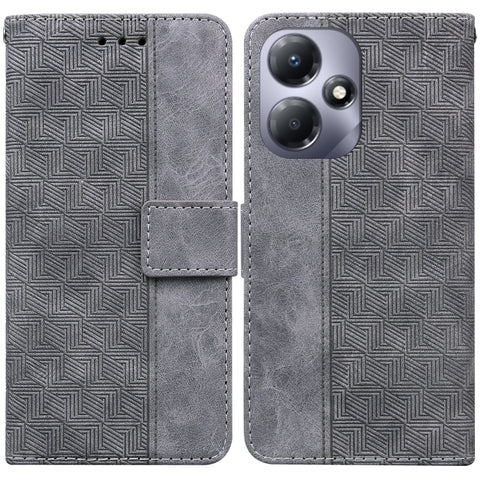 Geometric Embossed Leather Phone Case, For Infinix Note 30i, For Infinix Note 30 Pro, For Infinix Note 30, For Infinix Note 30 VIP, For Infinix Hot 30 Play, For Infinix Hot 30i, For Infinix Hot 30, For Infinix Smart 7 African