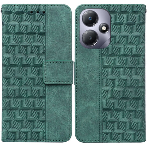 Geometric Embossed Leather Phone Case, For Infinix Note 30i, For Infinix Note 30 Pro, For Infinix Note 30, For Infinix Note 30 VIP, For Infinix Hot 30 Play, For Infinix Hot 30i, For Infinix Hot 30, For Infinix Smart 7 African