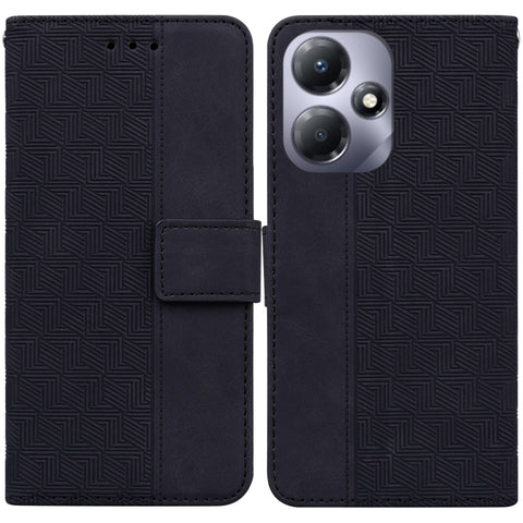 Geometric Embossed Leather Phone Case, For Infinix Note 30i, For Infinix Note 30 Pro, For Infinix Note 30, For Infinix Note 30 VIP, For Infinix Hot 30 Play, For Infinix Hot 30i, For Infinix Hot 30, For Infinix Smart 7 African