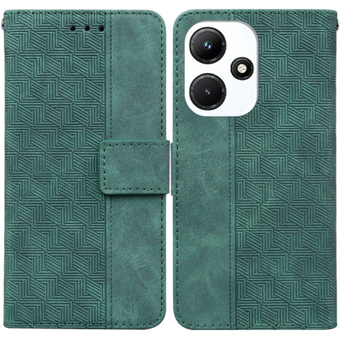 Geometric Embossed Leather Phone Case, For Infinix Note 30i, For Infinix Note 30 Pro, For Infinix Note 30, For Infinix Note 30 VIP, For Infinix Hot 30 Play, For Infinix Hot 30i, For Infinix Hot 30, For Infinix Smart 7 African