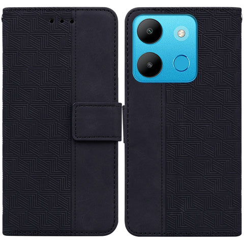 Geometric Embossed Leather Phone Case, For Infinix Note 30i, For Infinix Note 30 Pro, For Infinix Note 30, For Infinix Note 30 VIP, For Infinix Hot 30 Play, For Infinix Hot 30i, For Infinix Hot 30, For Infinix Smart 7 African